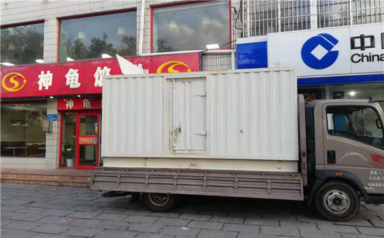 龙门镇出租发电机施工案例